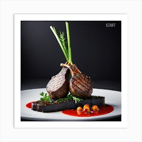 Steak On A Plate 2 Art Print