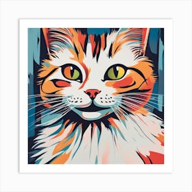 Cat Painting Art Print