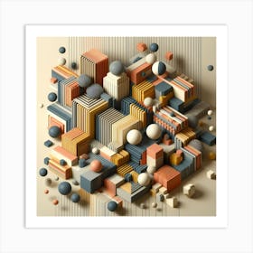 Abstract 3d Art Art Print