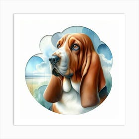 Basset Hound 3 Art Print