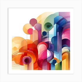 Abstract Abstract Background 1 Art Print