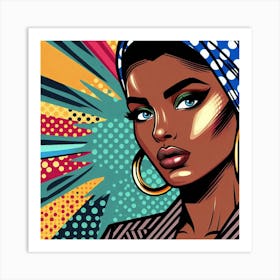 Subira Pop African Woman Art Print