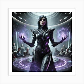 A Dramatic Sci Fi Scene Featuring Queen Sorath Sho Art Print