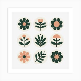 Vintage Florals Art Print