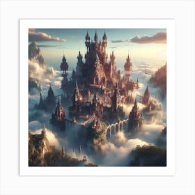 Castle In The Clouds 2 Art Print