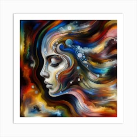 Face Of A Woman Art Print