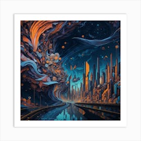 Space City Art Print