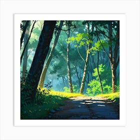 Path In The Forest 2 Art Print