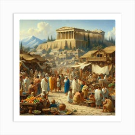 Athens Market 1 Art Print