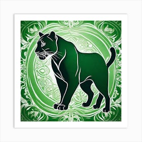 Panther Zodiac Sign Art Print