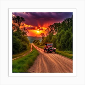 Dirt Road Country Art Print