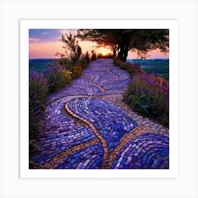 Mosaic Path Art Print