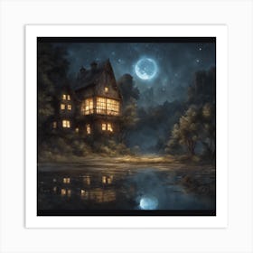 House In The Woods Art Print