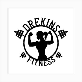 Drekin'S Fitness Logo Art Print