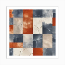 For A Grounded And Organic Feel Experiment With Different Textures Within A Grid Structure, 204 Art Print