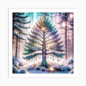  Tree In The Snow Art Print