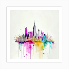 New York City Skyline Canvas Print Art Print