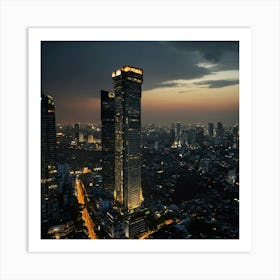 Skyscraper Stock Videos & Royalty-Free Footage Art Print