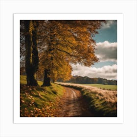 Autumn Road 5 Art Print