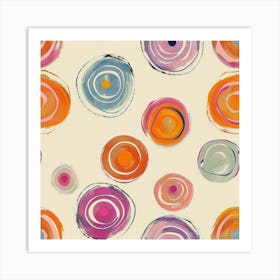 Abstract Circles 60 Art Print