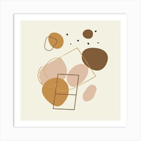 Abstract Geometric Shapes Art Print