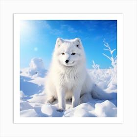 Arctic Fox 1 Art Print