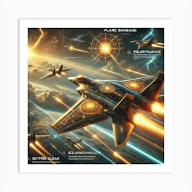 A Sci Fi Depiction Of Phoenixwing Fighters Art Print