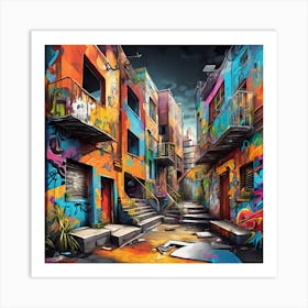 Graffiti Street Art Art Print