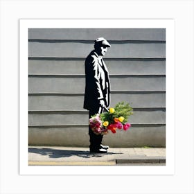 Flowers By Banksy Art Print