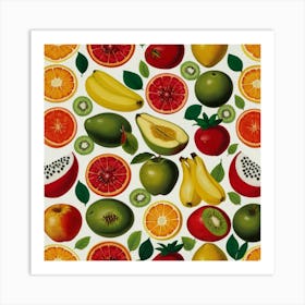 Fruit Print Art Print