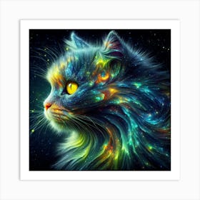 Galaxy Cat 3 Art Print