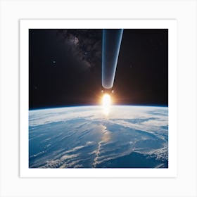 Space Shuttle Rod Art Print