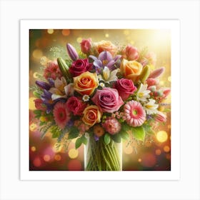 Bouquet Of Flowers 2 Art Print