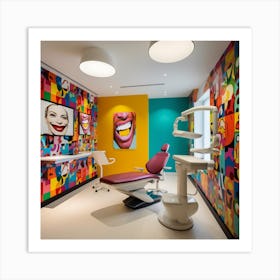 Colorful Dentist'S Office Art Print