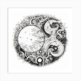 Yin Yang 62 Art Print