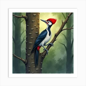 Woodpecker 4 Art Print