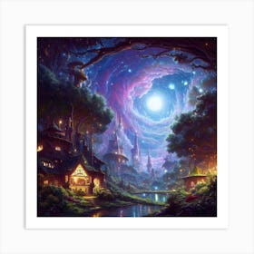 Cosmic Worlds I Art Print