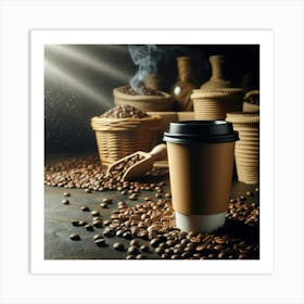 Coffee Beans Art Print