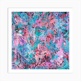 Dynamic Dance Abstract Painting Art Print