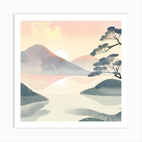 Asian Landscape 4 Art Print