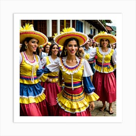 Mexican Dancers 1 Art Print