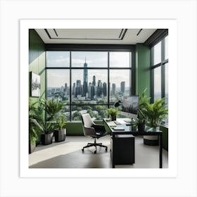 Modern Office Interior Art Print