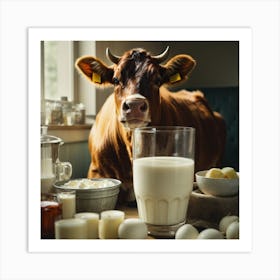 Dairy Cow Art Print