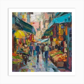 Fruit Market Art Print