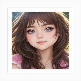 Blue Eyed Innocence Art Print