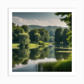 Pond In The Woods Art Print