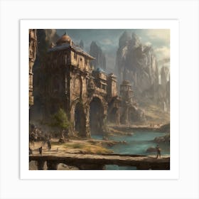 Fantasy City 111 Art Print