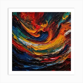 Abstract painting Art Print