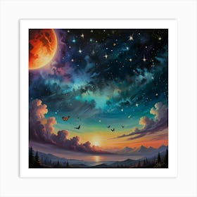 Night Sky Art Print