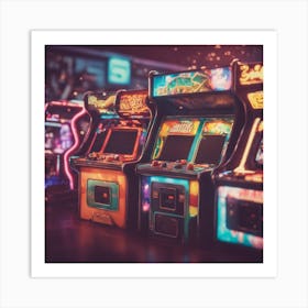 Arcade Machines Stock Photos & Royalty-Free Images Art Print